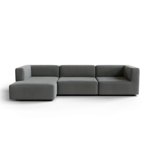 3-Sitzer Chaiselongue, links -TASI- Farbe Desert - Stoff: kvadrat Melange Nap