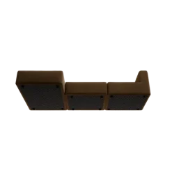 3-Sitzer Chaiselongue, links -TASI- Farbe Agave Green - Stoff: kvadrat Moss
