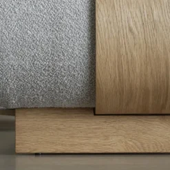 2-Sitzer Chaiselongue, rechts -MOCO- Farbe Beige - Stoff: kvadrat Melange Nap