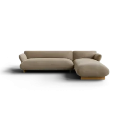 2-Sitzer Chaiselongue, rechts -MOCO- Farbe Beige - Stoff: kvadrat Melange Nap