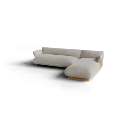 2-Sitzer Chaiselongue, rechts -MOCO- Farbe Desert - Stoff: Pina