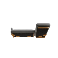 2-Sitzer Chaiselongue, rechts -MOCO- Farbe Desert - Stoff: kvadrat Melange Nap