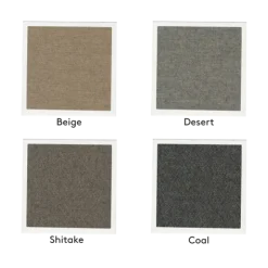 2-Sitzer Chaiselongue, rechts -MOCO- Farbe Shitake - Stoff: kvadrat Melange Nap
