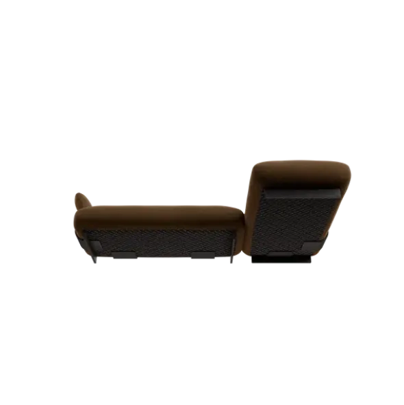 2-Sitzer Chaiselongue, rechts -MOCO- Farbe Agave Green - Stoff: kvadrat Moss