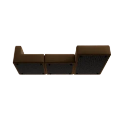 3-Sitzer Chaiselongue, rechts -TASI- Farbe Agave Green - Stoff: kvadrat Moss