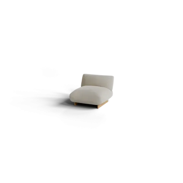 1-Sitzer Kombi -MOCO- Farbe Beige - Stoff: Boucla