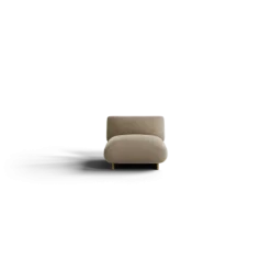 1-Sitzer Kombi -MOCO- Farbe Beige - Stoff: kvadrat Melange Nap