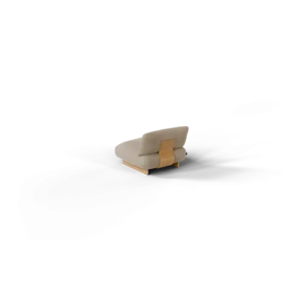 1-Sitzer Kombi -MOCO- Farbe Beige - Stoff: kvadrat Melange Nap