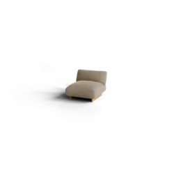 1-Sitzer Kombi -MOCO- Farbe Beige - Stoff: kvadrat Melange Nap