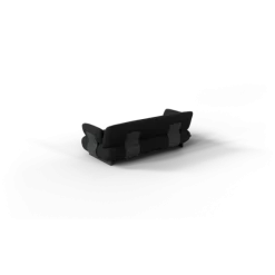 2-Sitzer Kombi -MOCO- Farbe Coal - Stoff: Boucla