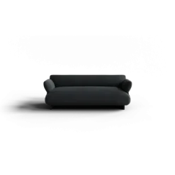 2-Sitzer Kombi -MOCO- Farbe Coal - Stoff: kvadrat Melange Nap
