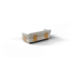 2-Sitzer Kombi -MOCO- Farbe Desert - Stoff: Pina