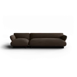 2,5-Sitzer Kombi -MOCO- Farbe Espresso - Stoff: kvadrat Moss