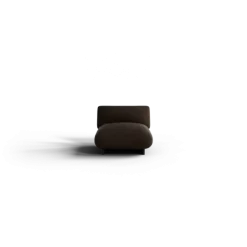 1-Sitzer Kombi -MOCO- Farbe Espresso - Stoff: Pina