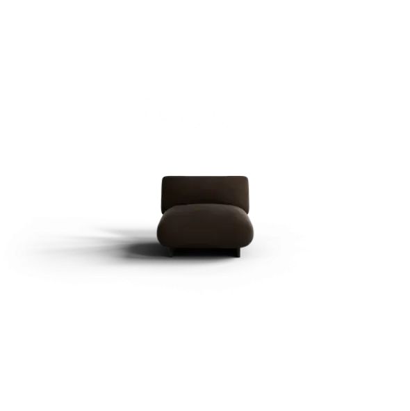 1-Sitzer Kombi -MOCO- Farbe Espresso - Stoff: Pina