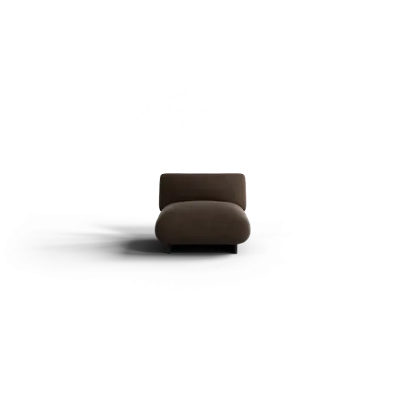 1-Sitzer Kombi -MOCO- Farbe Espresso - Stoff: kvadrat Moss
