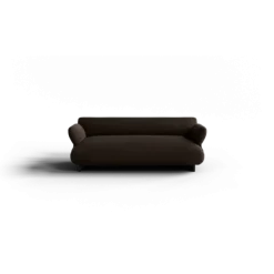 2-Sitzer Kombi -MOCO- Farbe Espresso - Stoff: Pina