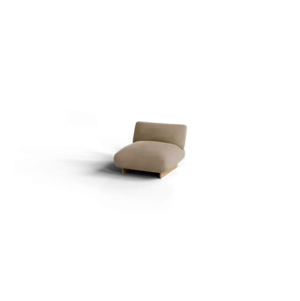 1-Sitzer Kombi -MOCO- Farbe Shitake - Stoff: kvadrat Moss