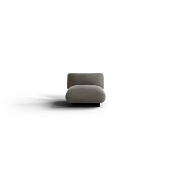 1-Sitzer Kombi -MOCO- Farbe Shitake - Stoff: kvadrat Melange Nap