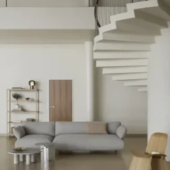 2-Sitzer Kombi -MOCO- Farbe Shitake - Stoff: Boucla