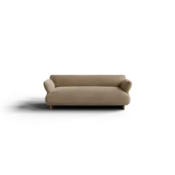 2-Sitzer Kombi -MOCO- Farbe Shitake - Stoff: kvadrat Moss