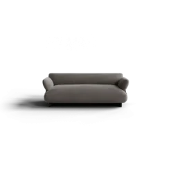 2-Sitzer Kombi -MOCO- Farbe Shitake - Stoff: kvadrat Melange Nap