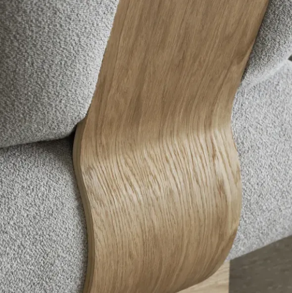 2,5-Sitzer Kombi -MOCO- Farbe Shitake - Stoff: Boucla