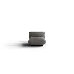 1-Sitzer Kombi -MOCO- Farbe Zinc - Stoff: Pina