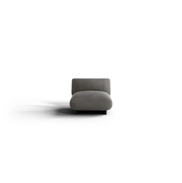 1-Sitzer Kombi -MOCO- Farbe Zinc - Stoff: Pina