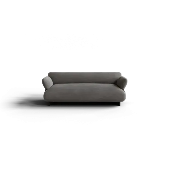 2-Sitzer Kombi -MOCO- Farbe Zinc - Stoff: Pina