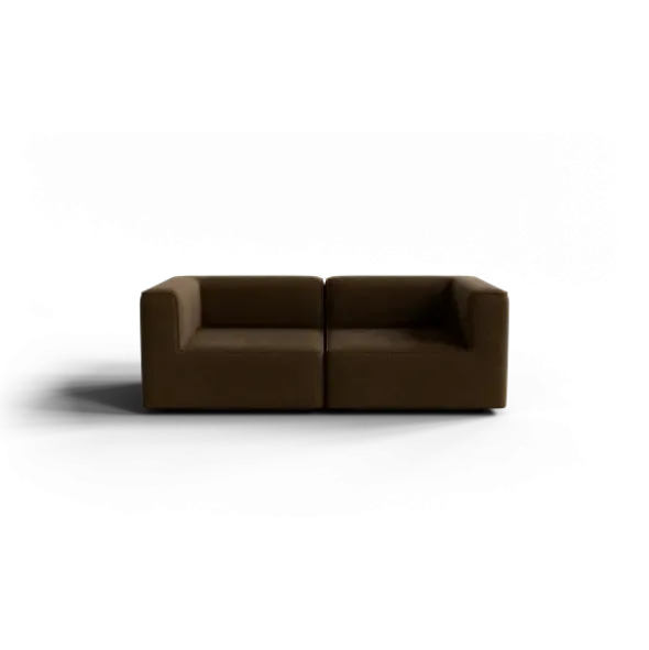 2-Sitzer Kombi -TASI- Farbe Agave Green - Stoff: kvadrat Moss