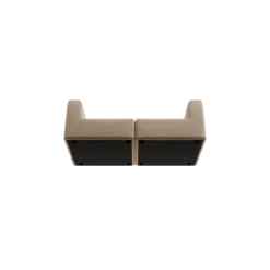 2-Sitzer Kombi -TASI- Farbe Beige - Stoff: kvadrat Melange Nap