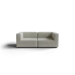 2-Sitzer Kombi -TASI- Farbe Cloud - Stoff: kvadrat Moss