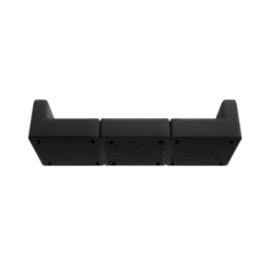 3-Sitzer Kombi -TASI- Farbe Coal - Stoff: kvadrat Melange Nap