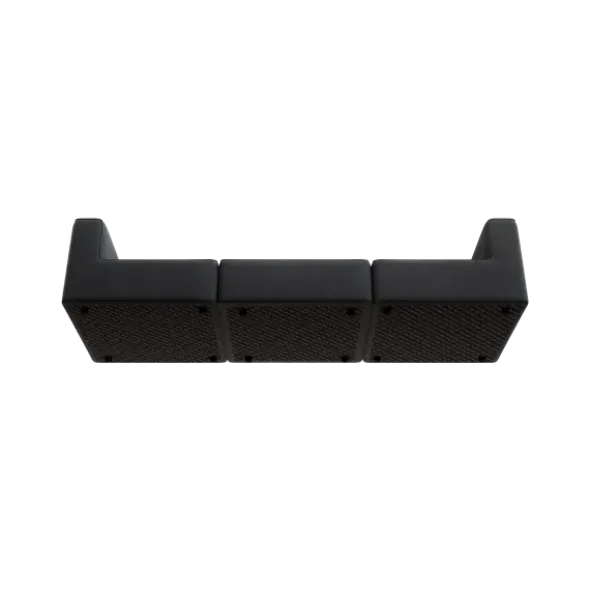 3-Sitzer Kombi -TASI- Farbe Coal - Stoff: kvadrat Melange Nap