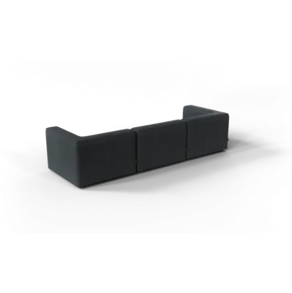 3-Sitzer Kombi -TASI- Farbe Coal - Stoff: kvadrat Melange Nap