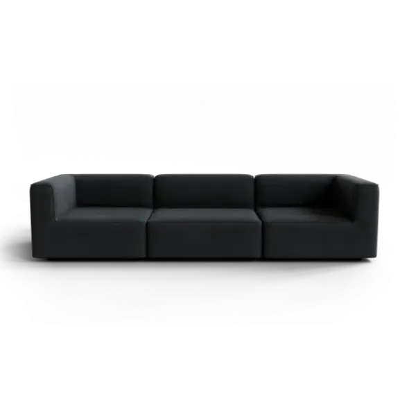 3-Sitzer Kombi -TASI- Farbe Coal - Stoff: kvadrat Melange Nap