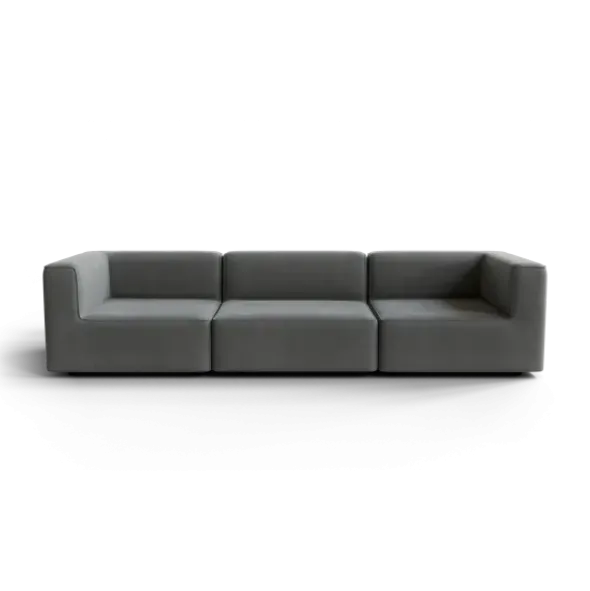 3-Sitzer Kombi -TASI- Farbe Desert - Stoff: kvadrat Melange Nap
