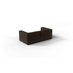 2-Sitzer Kombi -TASI- Farbe Espresso - Stoff: Pina