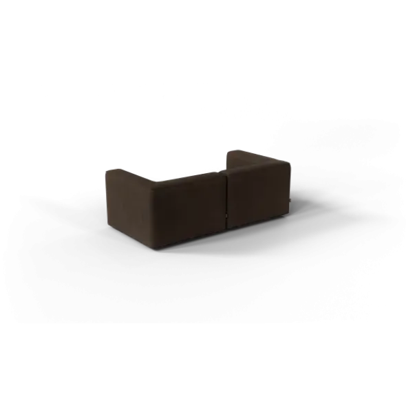 2-Sitzer Kombi -TASI- Farbe Espresso - Stoff: Pina