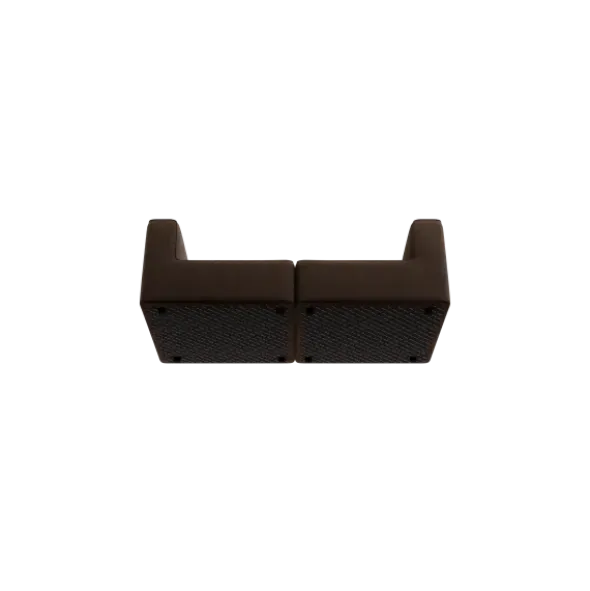 2-Sitzer Kombi -TASI- Farbe Espresso - Stoff: Pina