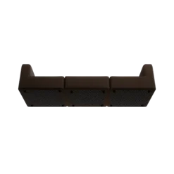 3-Sitzer Kombi -TASI- Farbe Espresso - Stoff: Pina