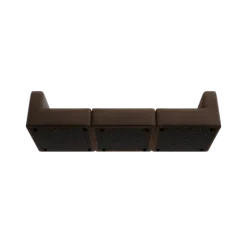 3-Sitzer Kombi -TASI- Farbe Espresso - Stoff: kvadrat Moss