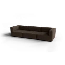 3-Sitzer Kombi -TASI- Farbe Espresso - Stoff: kvadrat Moss