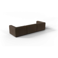 3-Sitzer Kombi -TASI- Farbe Espresso - Stoff: kvadrat Moss