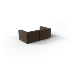2-Sitzer Kombi -TASI- Farbe Espresso - Stoff: kvadrat Moss