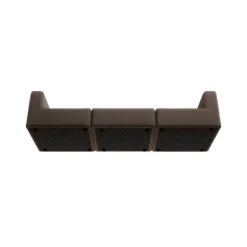 3-Sitzer Kombi -TASI- Farbe Shitake - Stoff: Boucla