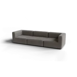 3-Sitzer Kombi -TASI- Farbe Shitake - Stoff: kvadrat Melange Nap