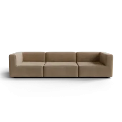 3-Sitzer Kombi -TASI- Farbe Shitake - Stoff: kvadrat Moss