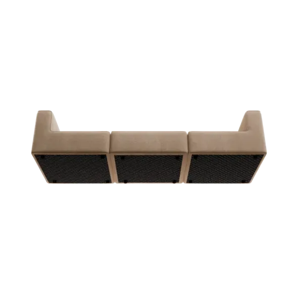 3-Sitzer Kombi -TASI- Farbe Shitake - Stoff: kvadrat Moss
